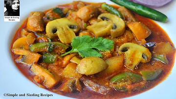 মাশরুম কষা | Mushroom Kosha | Spicy Mushroom Masala Recipe | Bengali Style Mushroom Curry Recipe