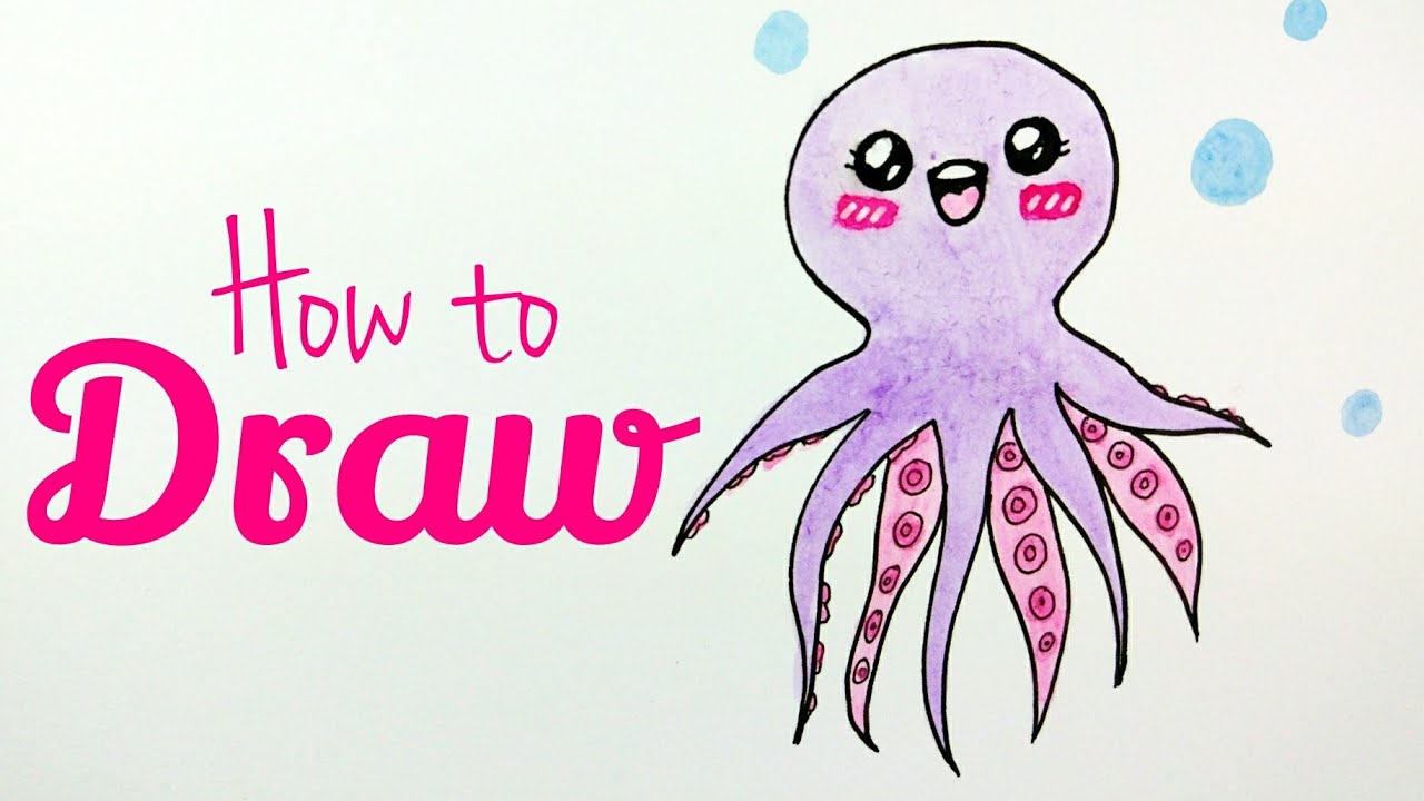 HOW TO DRAW OCTOPUS | Octopus Drawing Tutorial For Beginner | Step by