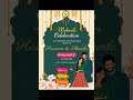 Beautiful Mehndi Invitation Card Design 💚✨ | Custom Wedding Invitation