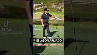@EslabonArmado jugando golf en el torneo de caridad 2023. #eslabonarmado #ellabailasola
