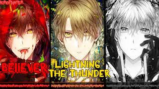 Nightcore - Believer x Thunder x Whatever It Takes (Switching Vocals)