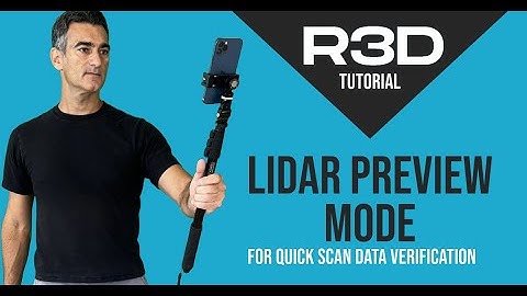 TUTORIAL: How to Use Lidar Preview Mode for Quick Scan Data Verification in Recon-3D | R3D | 3D Scan