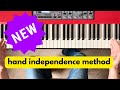 Piano hand independence a new way to get hands working together