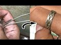 Silver ring | silver intertwining ring | we make jewellery