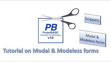 PowerBasic Snippets - Modal & Modeless dialogs