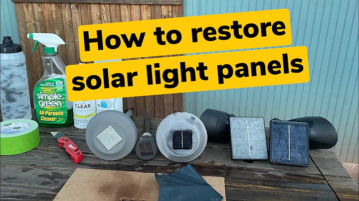Quick & Easy - How To Clean & Restore Solar Yard Lights, Panels etc (DIY. No fancy tools or kits)