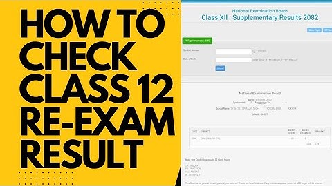 How to check Class 12 Re-Exam Result || Class 12 ko Re Exam Result Kasari Herne 