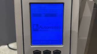 Automated Packaging PS125 power-up and test of the bagger and printer