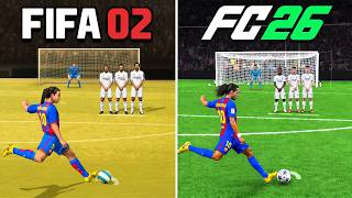 Scoring 1 Ronaldinho Free Kick in Every FIFA