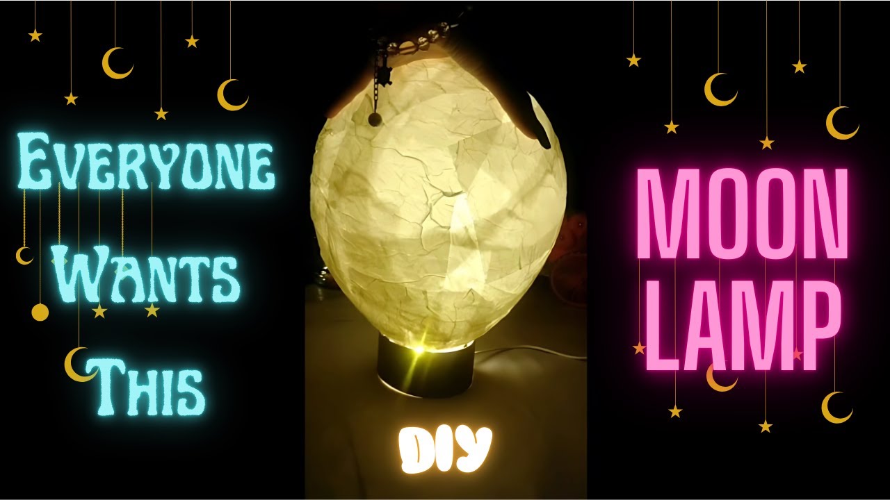 Everyone wants this in their room: DIY MOON LAMP, Aesthetic Room Decor Idea 