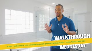 WOW! - Check Out This Modern Master Bathroom Remodel – Final Walkthrough