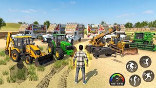 🔴Drive JCB and Uploading 🪨🏗Stone From Dumper🌋 Truck in Game #truck​​ #jcb​​ #tractor​​ #dumper​​ screenshot 5