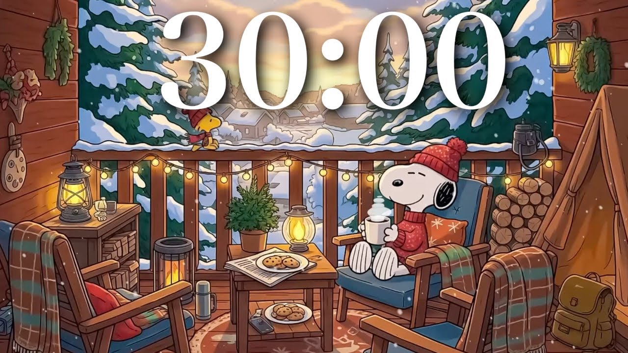 Snoopy Focus Session — 30-Minute Timer for Study & Work - YouTube