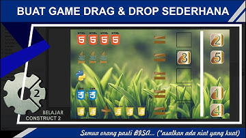 Buat Game Drag & Drop Sederhana || Bonus Diskusi Buat Game di Construct 2
