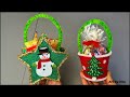 Christmas Decorations ideas! Decoratiuni de Craciun!Idei creative din carton! Cosulete cu dulciuri!