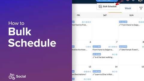Bulk Scheduling | Zoho Social