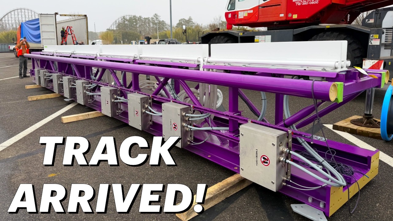 Track Arrived for Six Flags Great Adventure's New Roller Coaster! - Unveil & Construction Tour