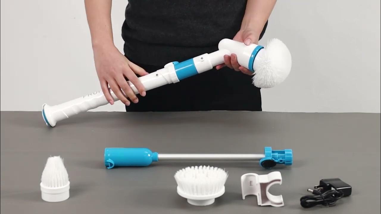 ZaneForest Electric Spin Scrubber E2, Bathroom Cleaning Brush