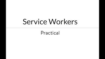PWA - Service Workers - Demo