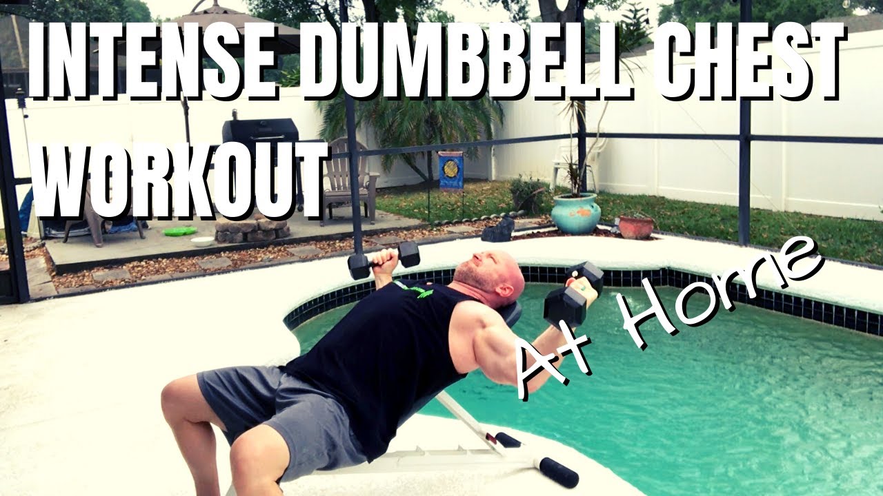 Intense Chest Workout with Dumbbells at Home YouTube