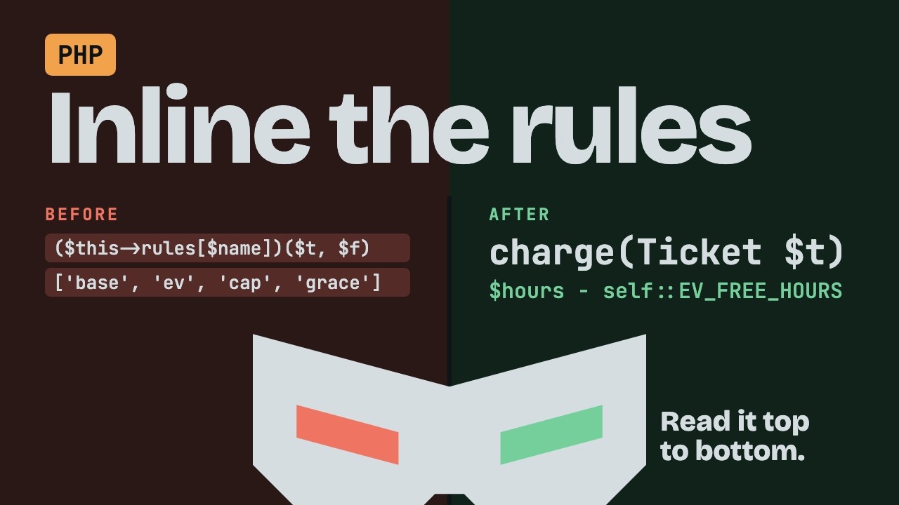 KISS: Replace a Rule Engine with Plain Code in PHP: Refactoring Step by Step
