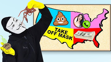 THROWING A DART At A Map & DOING WHATEVER it LANDS ON Game Master FACE REVEAL & FACETIME LEGO MAN