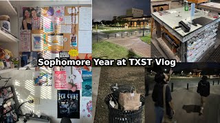 Sophomore Year at Txst Speedrun// Vlog