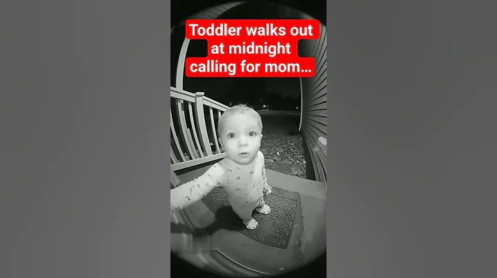 Ring Doorbell Captures Toddler Sleepwalking at Midnight | Real Security Camera Footage #Sleepwalking