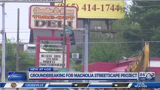 Groundbreaking fro Magnolia Streetscape project