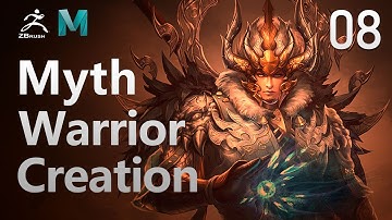 Myth Warrior | Game Character Zbrush Sculpt Maya 3D Modeling & Textures Tutorial Part 08