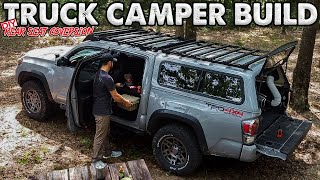 DIY Truck Camper Build ' Rear Seat Delete ' Custom Tiny Camper Setup 2023