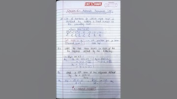 Arithmetic progression Notes || Class 10 Maths Chapter 5 || Academic Edu #maths #board #viral