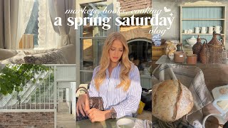 a spring saturday vlog: country markets, cooking & collecting new books