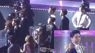 EXO reaction Super Junior @Gaon Chart Awards 2015