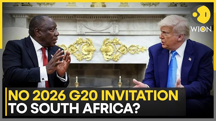 G20 Summit 2026: Trump Says Not Inviting South Africa To 2026 G20 | WION News