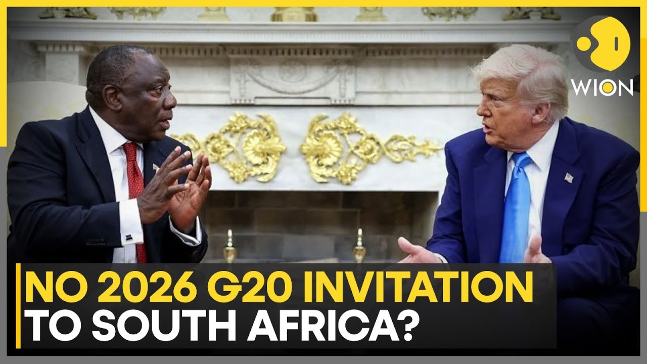 G20 Summit 2026: Trump Says Not Inviting South Africa To 2026 G20 | WION News