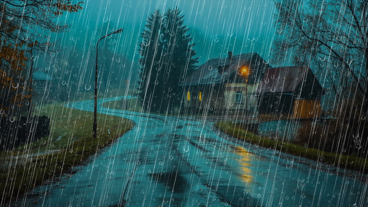 Duerme en 3 Minutos con Lluvia Fuerte y Truenos – Sonido Relajante para ...