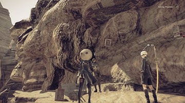 Nier: Automata - The Machine Surge: 2B & 9S Meet Resistance Member "Jackass" Explodes Gate