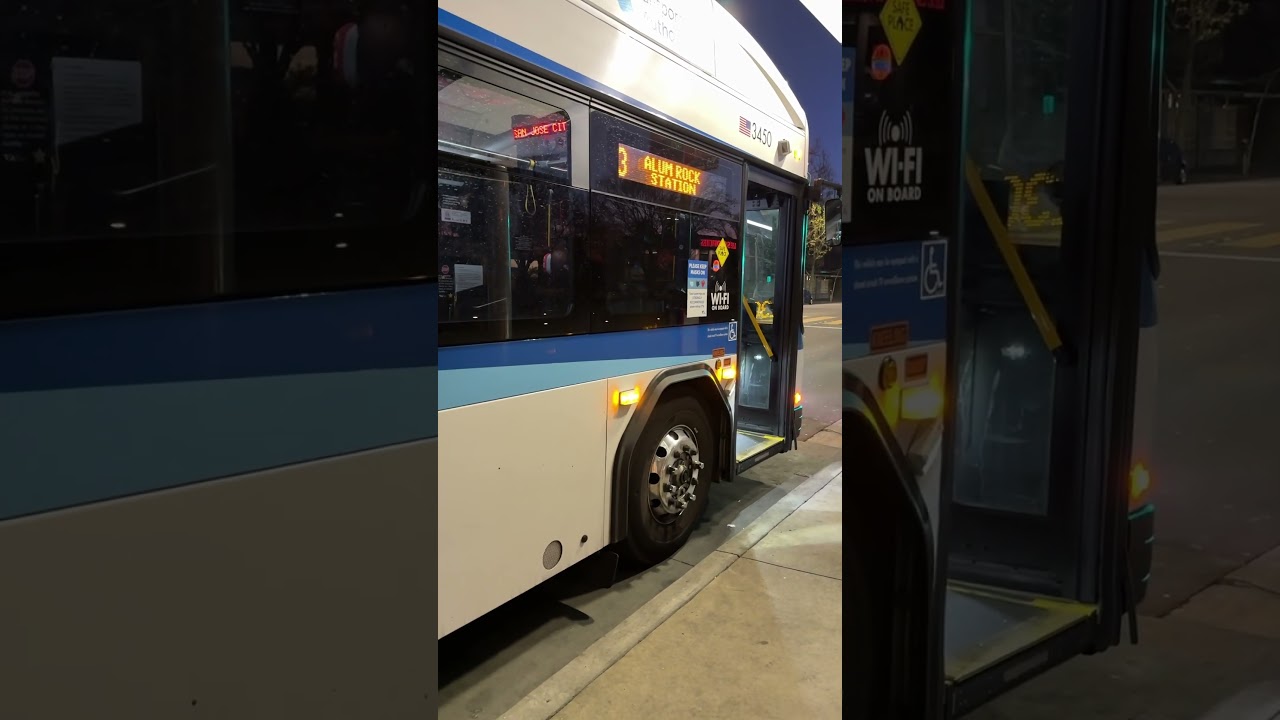 Santa Clara VTA Route 23 Alum Rock Station Announcement on 