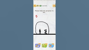 Draw 2 save game Level 103 !! please help him propose to her??