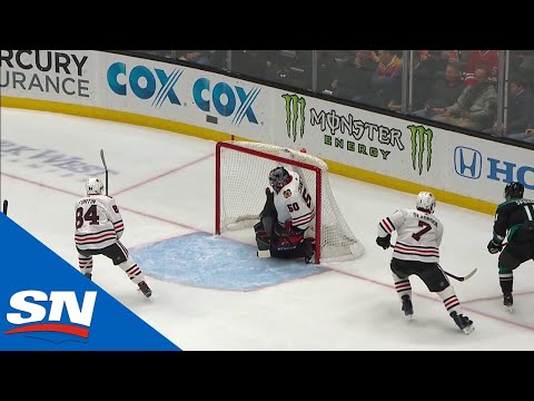 Daniel Sprong Banks It In Off Corey Crawford From A Sharp Angle
