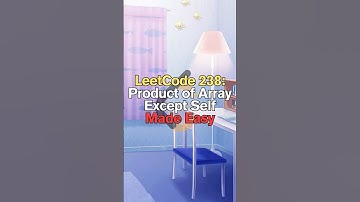 LeetCode 238: Product of Array Except Self Made Easy #shorts #short