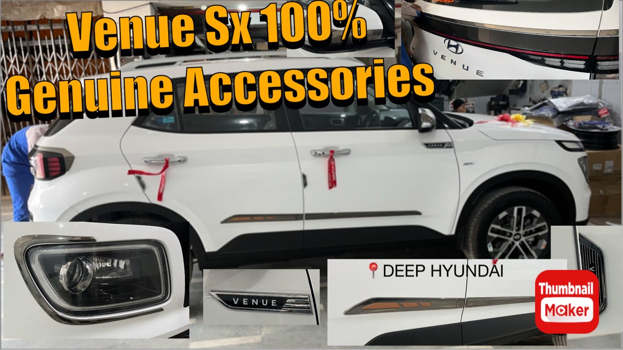 Hyundai Venue  Sx 2024 100% Genuine Accessories | Venue Exterior Chrome Kit |Deep hyundai