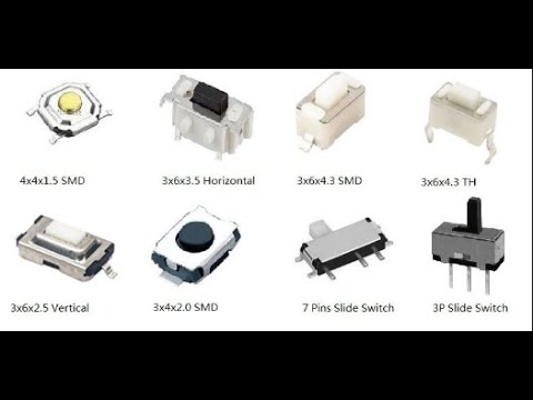 Simple Circuiting with Push-Button and Slide-Switch - YouTube