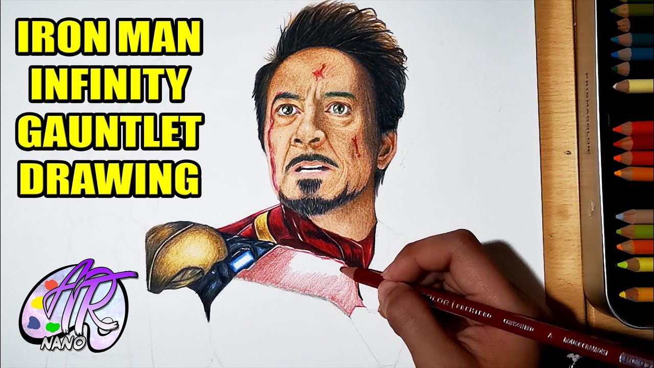 Marvel's Iron Man - Infinity Gauntlet Drawing | Art Vlog ...