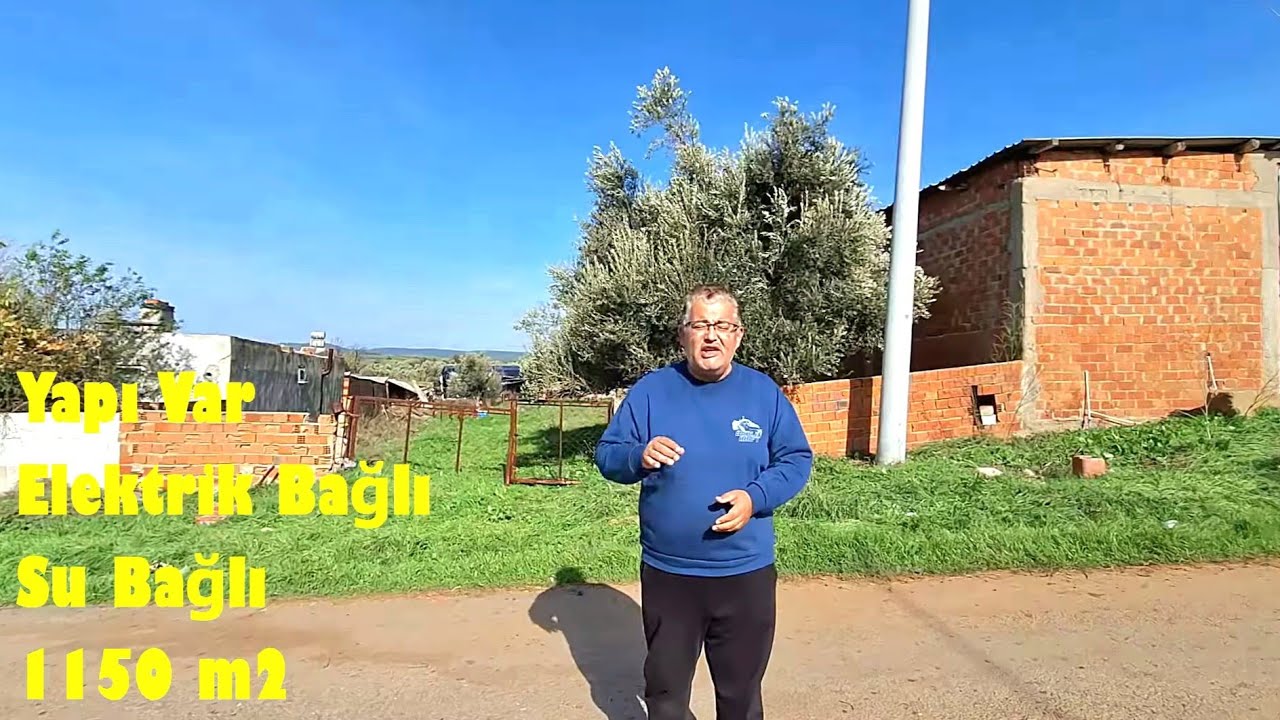 Ezine de Muhteşem Köyde Satılık Depo ve Arsası 1150 m2 3.550.000 TL