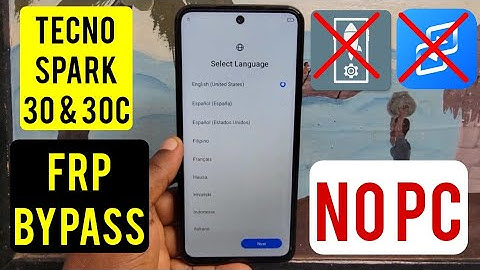 Tecno Spark 30, 30c, 30 Pro (KL5,KL6) Frp Bypass/Google Account Remove Without Pc | No Share Article