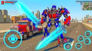 Robot car transformer game 🟥⬜🟧⬜🟩 - Transformer robot - tank - car game #transformerrobotgame  screenshot 3