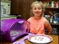 Easy Bake Oven - KyleeAnn, My 6 yr old Granddaughter, Making Pink Sugar Cookies w/Lemon Icing