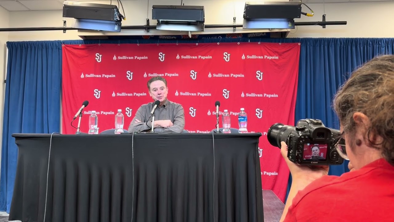 Postgame press conference St. John’s vs. Xavier Coach Rick Pitino and Dylan Darling